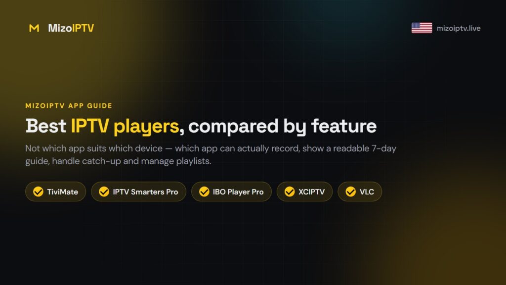 Best IPTV Players Compared by Feature