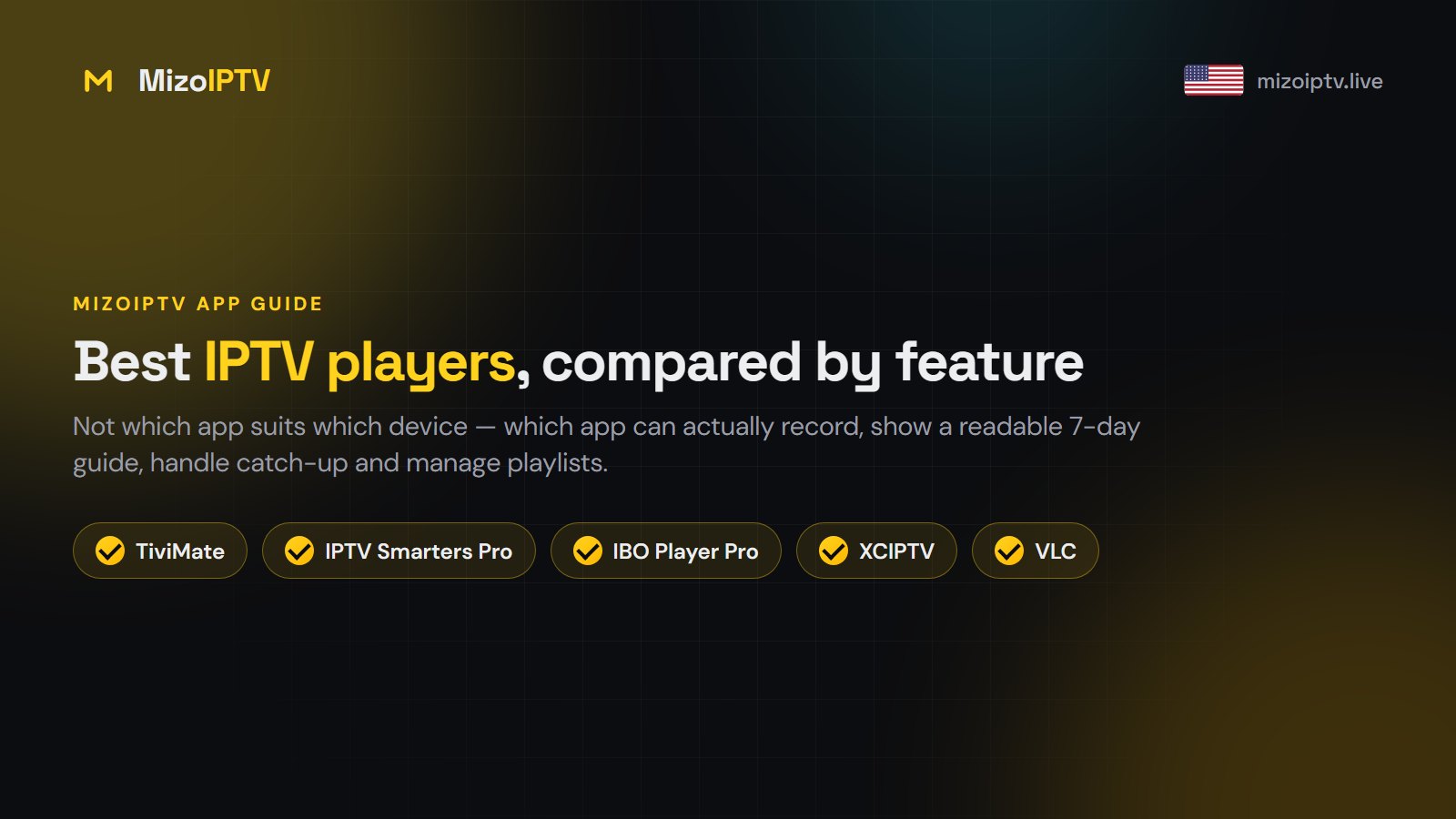 Best IPTV Players Compared by Feature