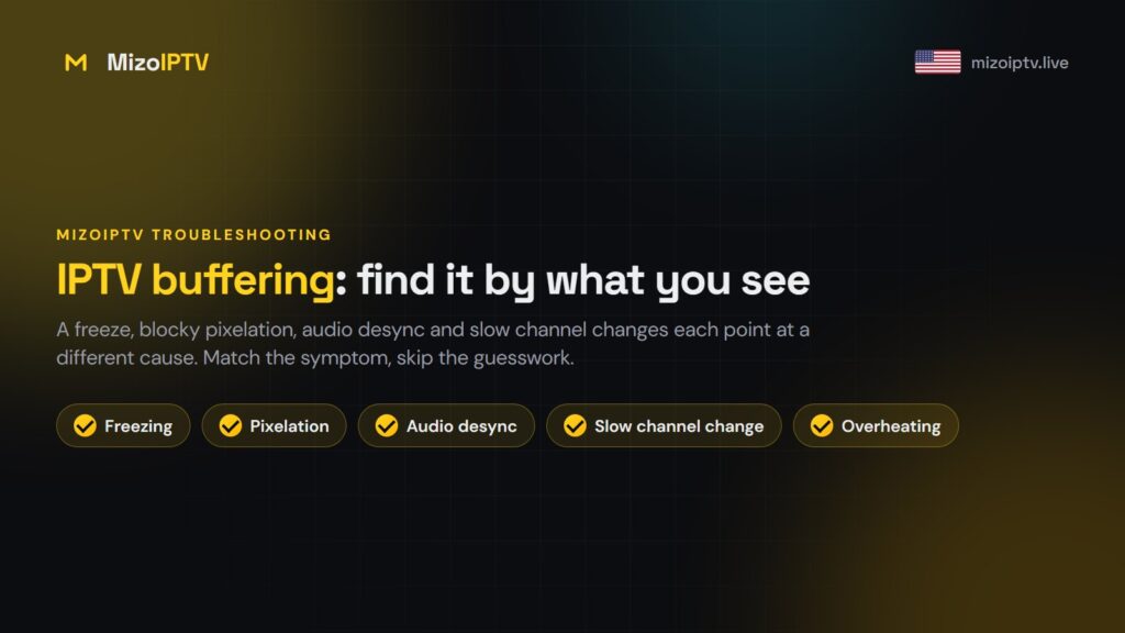 IPTV Buffering Fix: Find It by What You See on Screen
