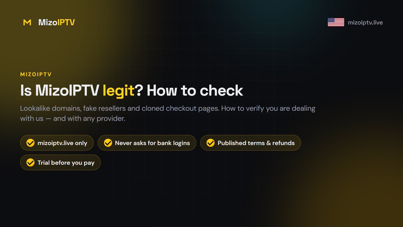 Is MizoIPTV Legit? How to Check You Are on the Official Site